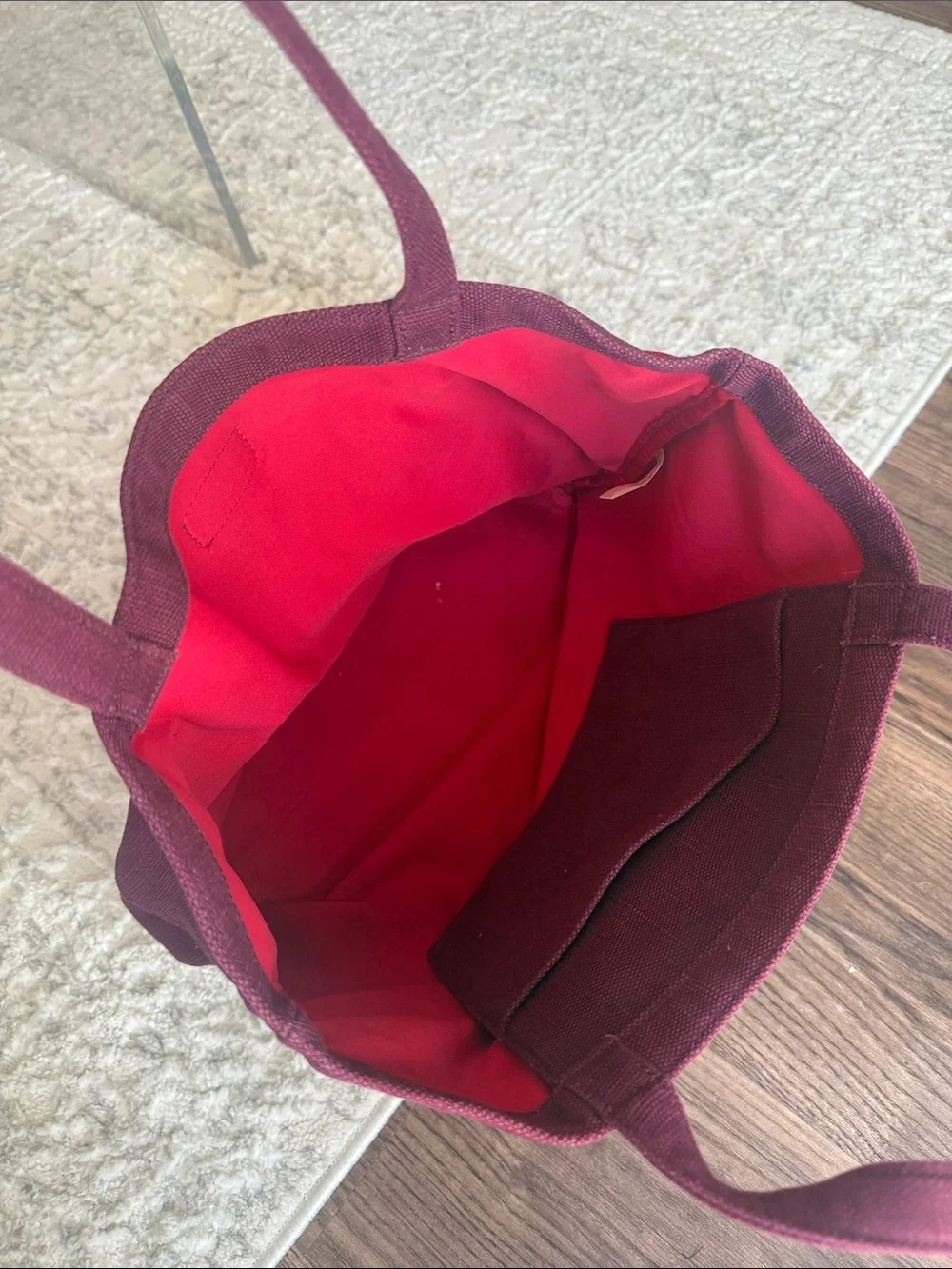 KATE SPADE Jack Spade On Purpose Canvas Bow Tote Bag in Cherry UVRU0161